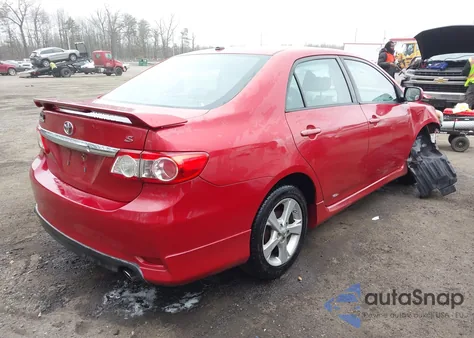 2011 Toyota Corolla S из США, поврежденный, VIN 2T1BU4EE9BC596565